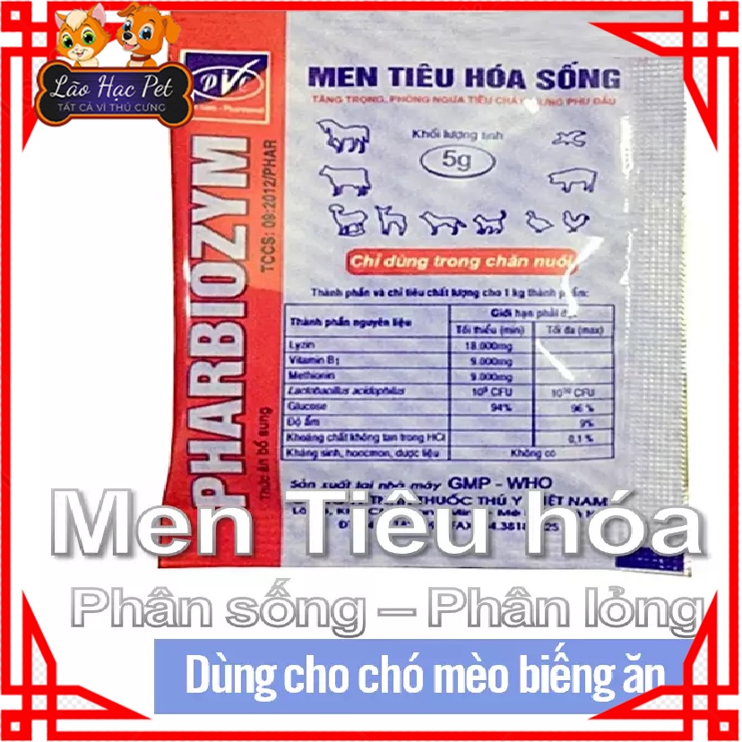 Men tiêu hóa cho chó mèo - gói lẻ