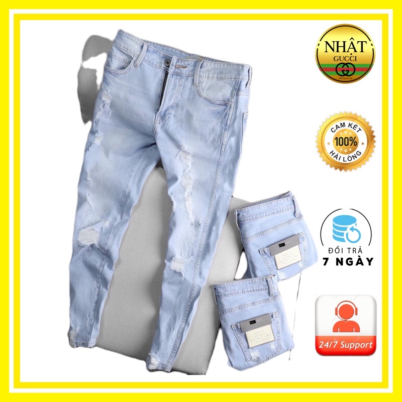 quần jean nam co dãn trơn NG07 nhiều mẫu cao cấp( hình thật ạ)