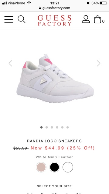 Giày GUESS RANDIA LOGO SNEAKERS Chính Hãng