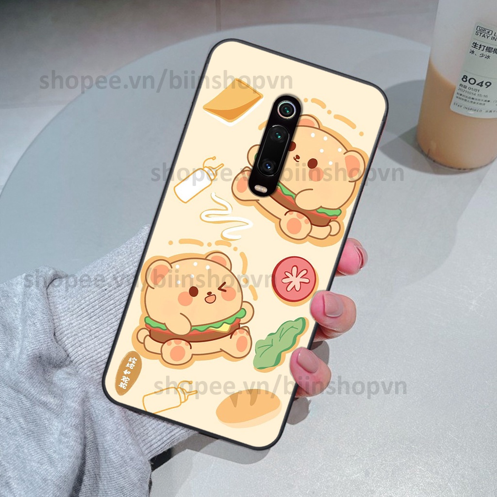 Ốp Xiaomi Redmi K20 / MI 9T in hình gấu chocolate kẹo ngọt siêu đẹp siêu xinh