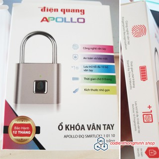 Ổ khóa Vân tay [FREE SHIP] mini Điện Quang