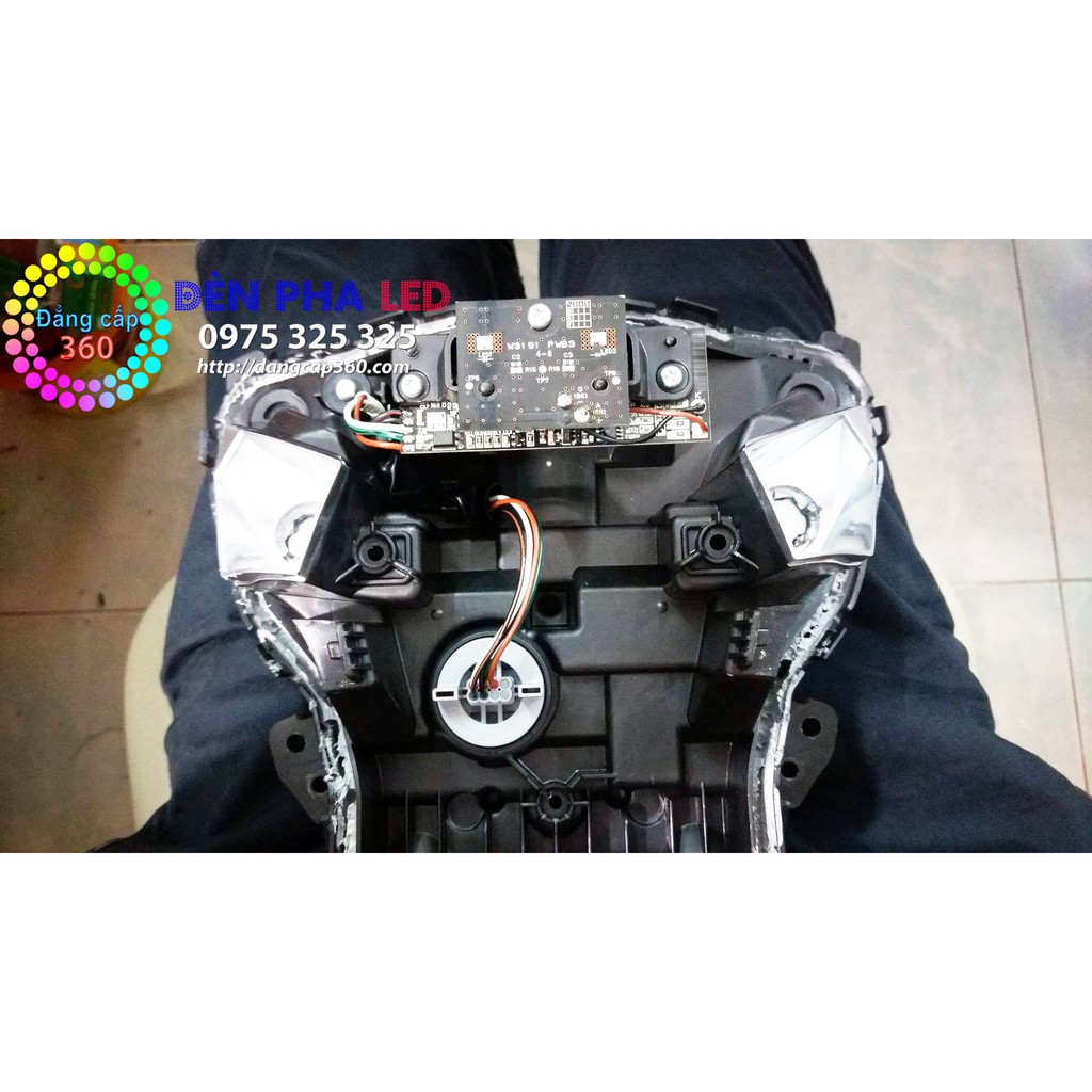 Nâng cấp pha led 2 tầng Raider 150 Fi/Satria F150 - OlightVN