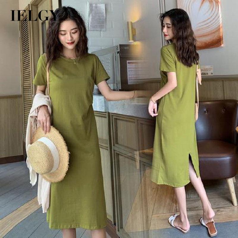 Đầm dài qua gối IELGY dáng suông thời trang cho nữ