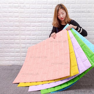 Miếng Dán Tường Bằng Xốp Họa Tiết Gạch 3D Chống Thấm Nước Trang Trí Phòng Ngủ