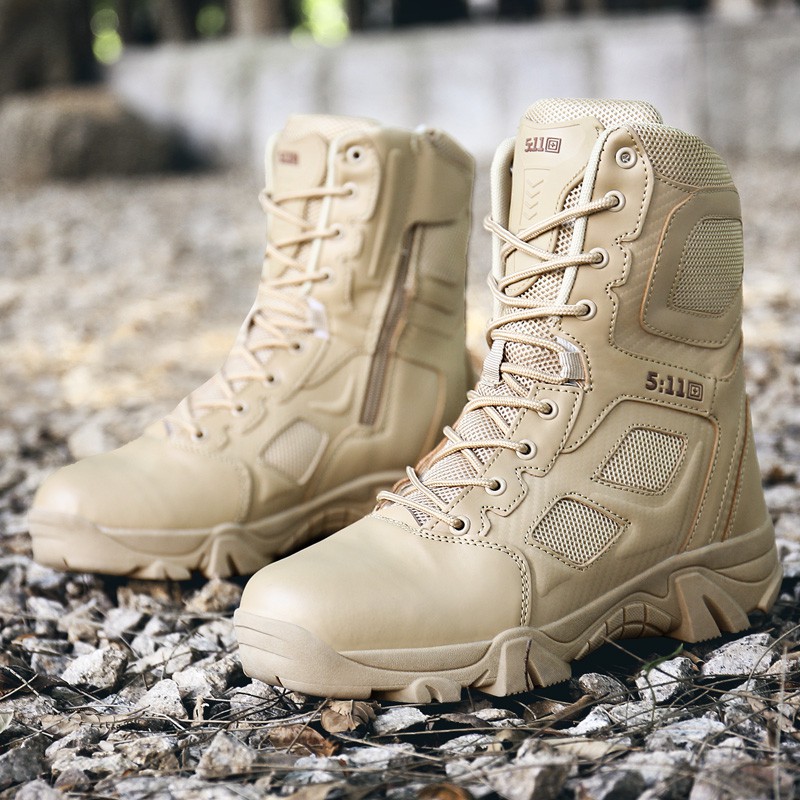 Winter 2 Colour Sport Army Men's Tactical Boots Outdoor Hiking High Top Combat Swat Boot