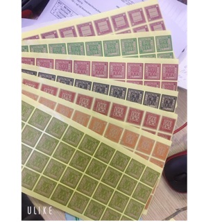 Set 2 tờ tem nhân vuông