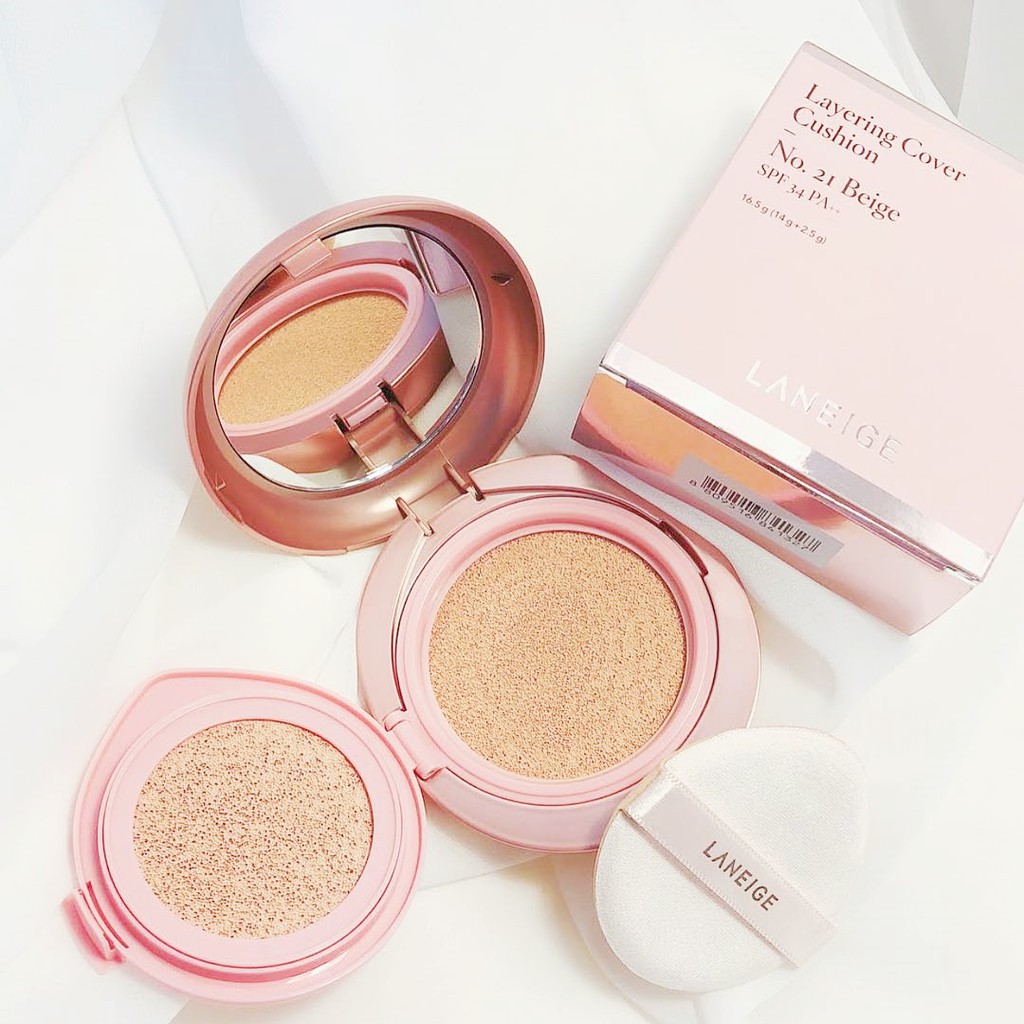 CUSHION 2IN1 CHE PHỦ VÀ CHE KHUYẾT ĐIỂM LANEIGE LAYERING COVER