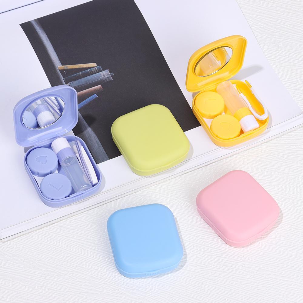 Hộp Đựng Kính Áp Tròng Hình Vuông Mini Dễ Mang Theo Khi Đi Du Lịch