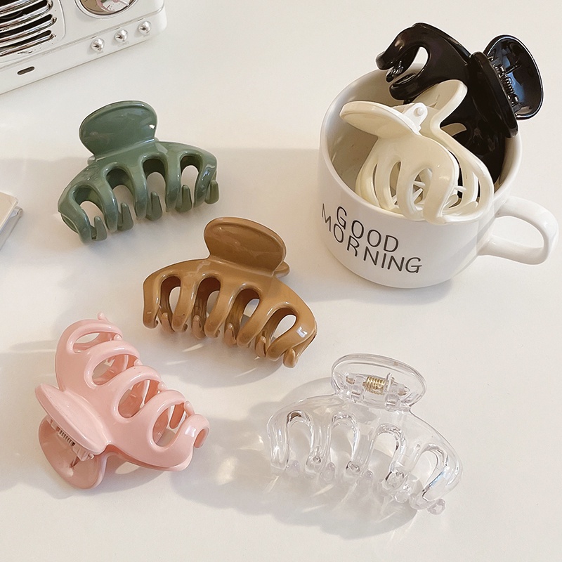 Kẹp tóc hình cá mập bằng acrylic thời trang Hàn Quốc cho nữ