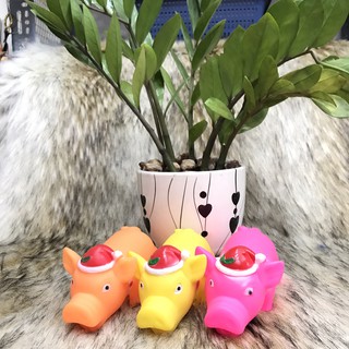 Đồ chơi con heo nhựa mềm kêu