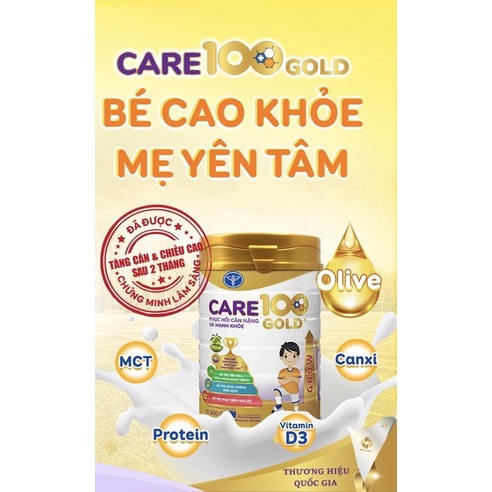 Sữa Care 100 Gold lon 900g