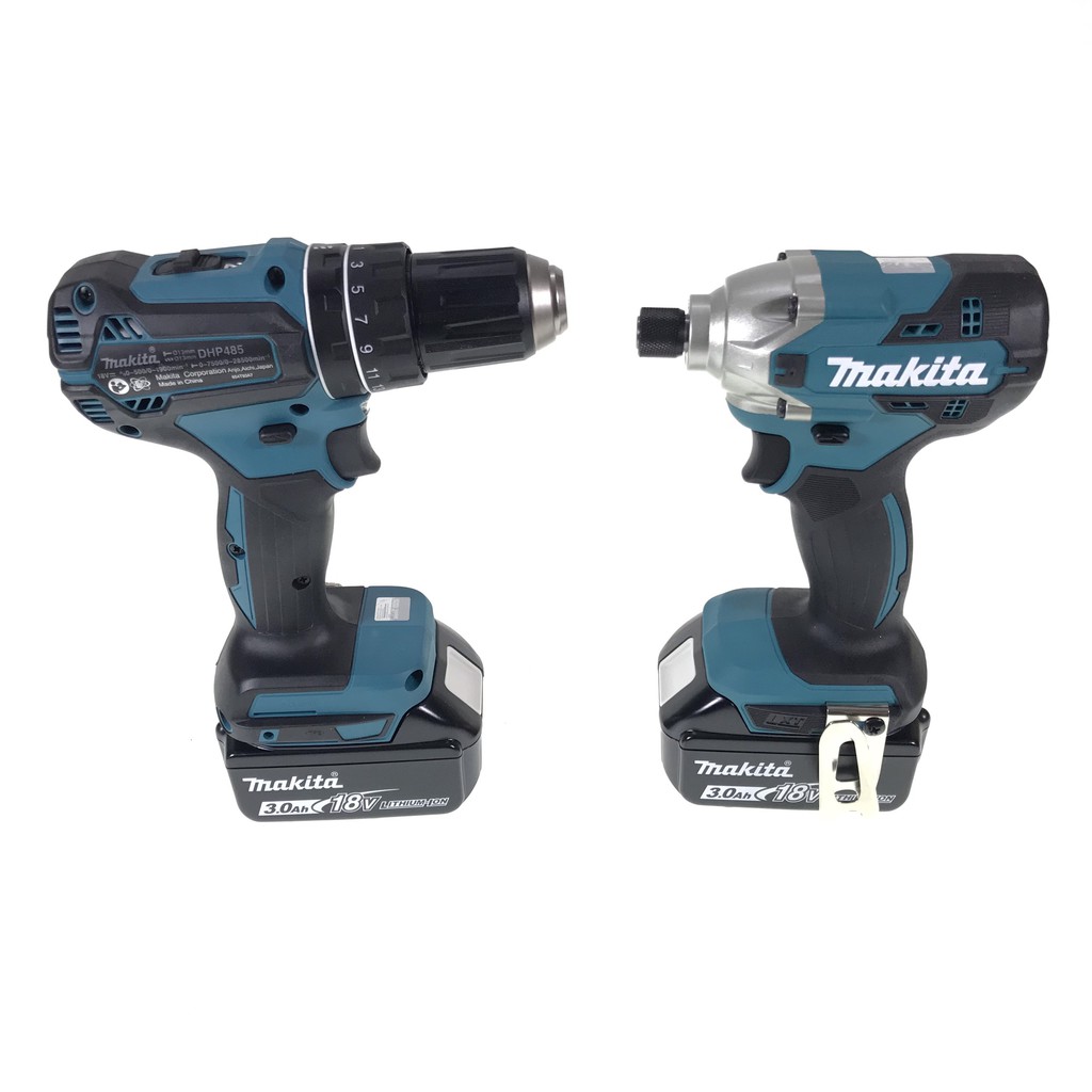 Bộ sản phẩm máy khoan và vặn vít dùng pin 18V DHP485-DTD156 Makita DLX2394J