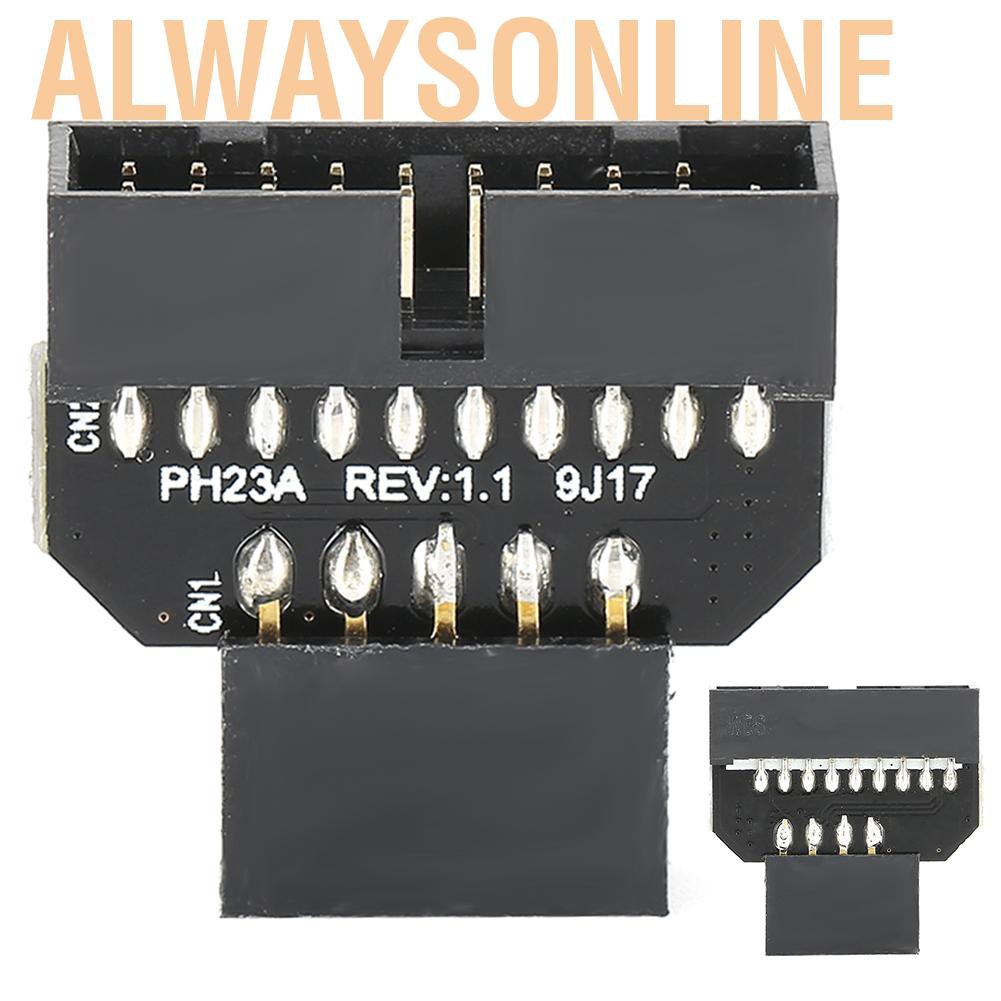 Đầu Chuyển Đổi Giắc Cắm Máy Tính USB 2.0 9‐Pin Sang 3.0 19P Chuyên Dụng Chất Lượng Cao