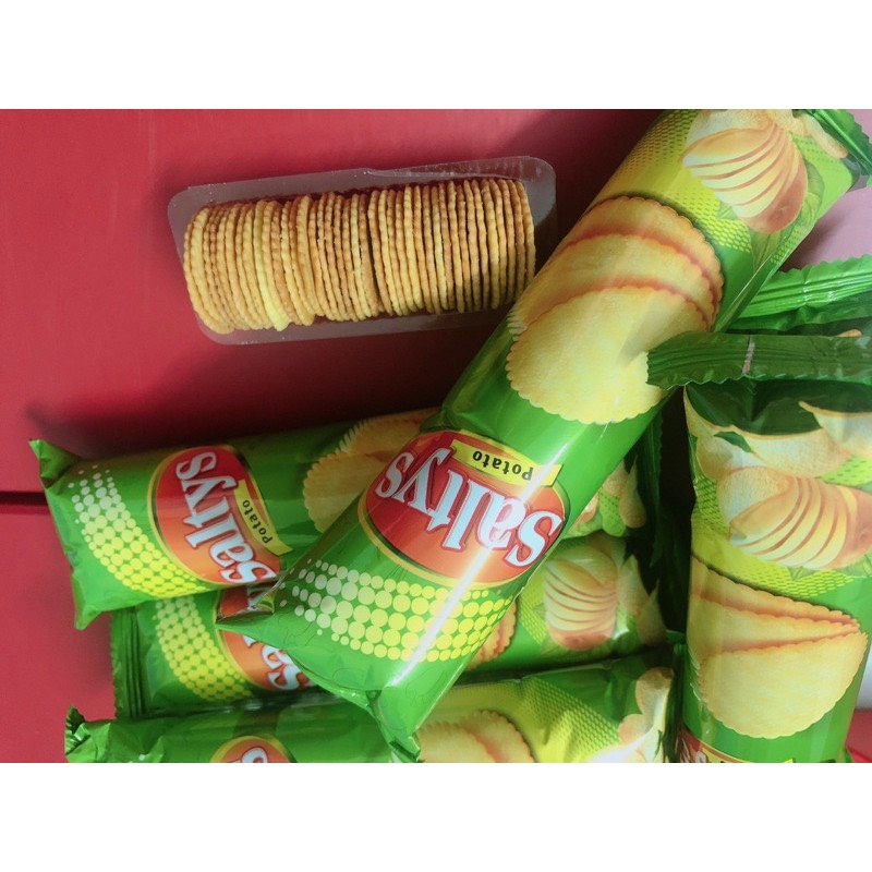 Bánh Quy Saltys Vị Khoai Tây Bí Đỏ Túi 300g 10 Gói