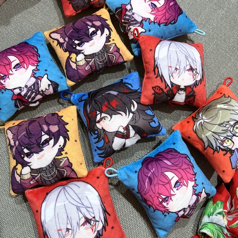 Plushie bông vuông Luxiem Noctyx và shoto