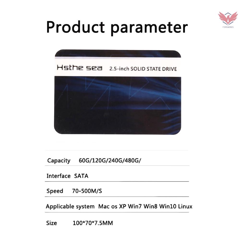 Ổ Cứng Ssd 2.5 Inch Bằng Nhựa Màu Đen Trọng Lượng Nhẹ Tiết Kiệm Năng Lượng 60gb | BigBuy360 - bigbuy360.vn