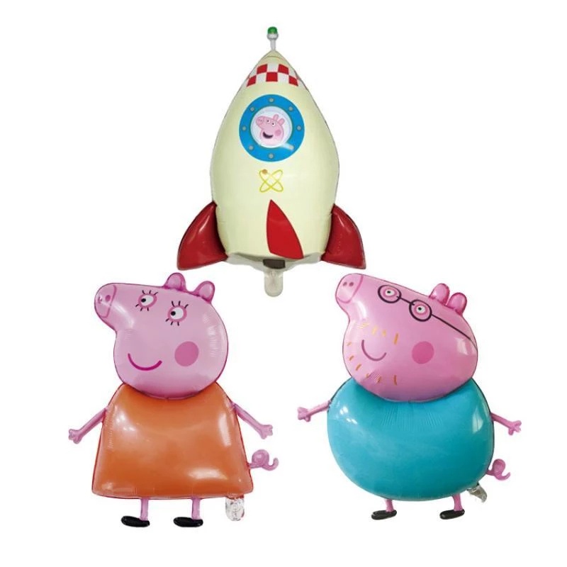 Bong Bóng Lá Nhôm Hình Heo Peppa Trang Trí Tiệc Sinh Nhật Cho Bé