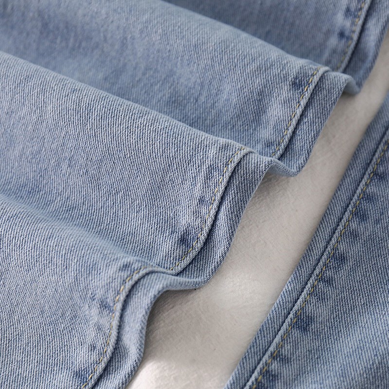 {HCM / CÓ SẴN} QUẦN JEAN NỮ ULZZANG ỐNG SUÔNG RÁCH GỐI LAI TUA SIZE M Q004