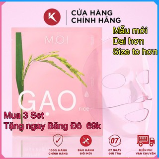 Mặt Nạ Trắng Da 💦 Mặt Nạ Gạo Tinh Khiết Hồ Ngọc Hà M O I Dưỡng Trắng Da Thải Độc Sáng Da Dưỡng Ẩm