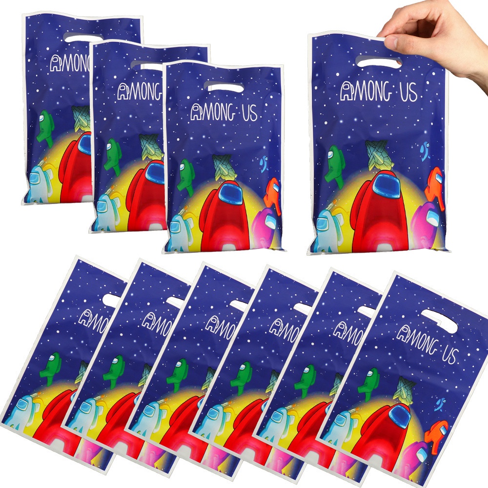 10 Túi Đựng Kẹo In Hình Disney Mickey Roblox Spiderman Quà Tặng Sinh Nhật Giáng Sinh