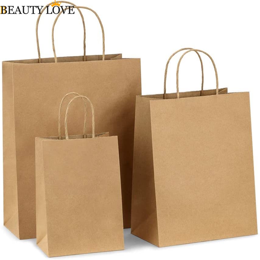 Túi Mua Sắm Bằng Giấy Kraft 100% Có Thể Tái Sử Dụng