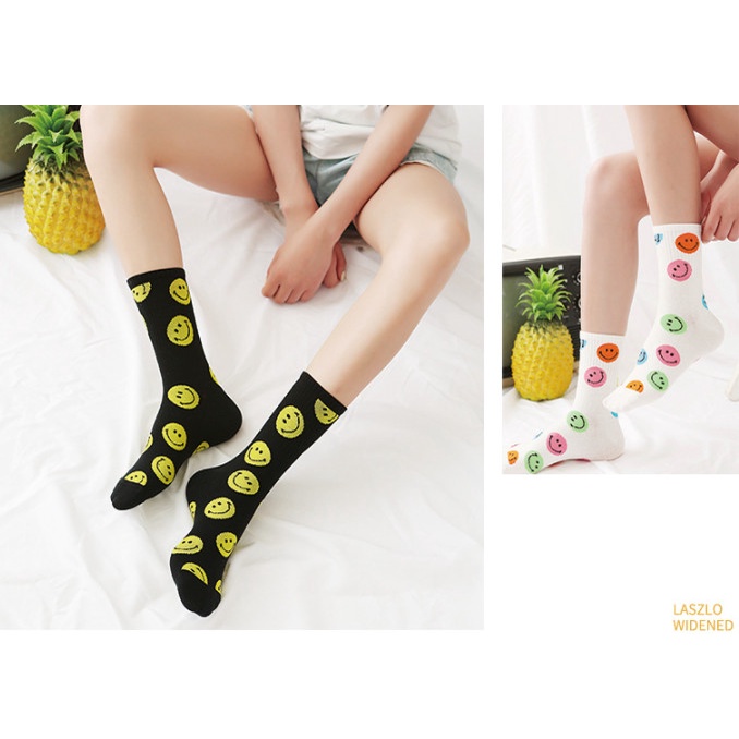 Vớ Mặt Cười cao cổ Nam Nữ siêu dễ thương và xinh xắn