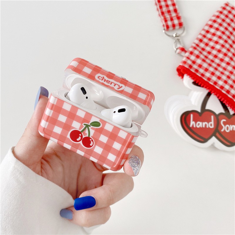 Case Airpods Cherry &amp; Flower cho AirPods 1/2/Pro - airpod case