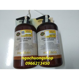 Bộ dầu gội collagen mefaso colagen  Italia 850 ml