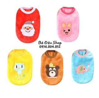 Áo lông bông 3 lỗ cho chó mèo con