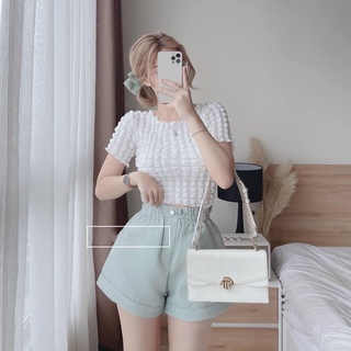 Quần Đùi Short Nữ Lưng Chun Giả Nút Form Siêu Cao QS060 Tôn Dáng Nhiều Màu Thời Trang Hợp Xu Hướng