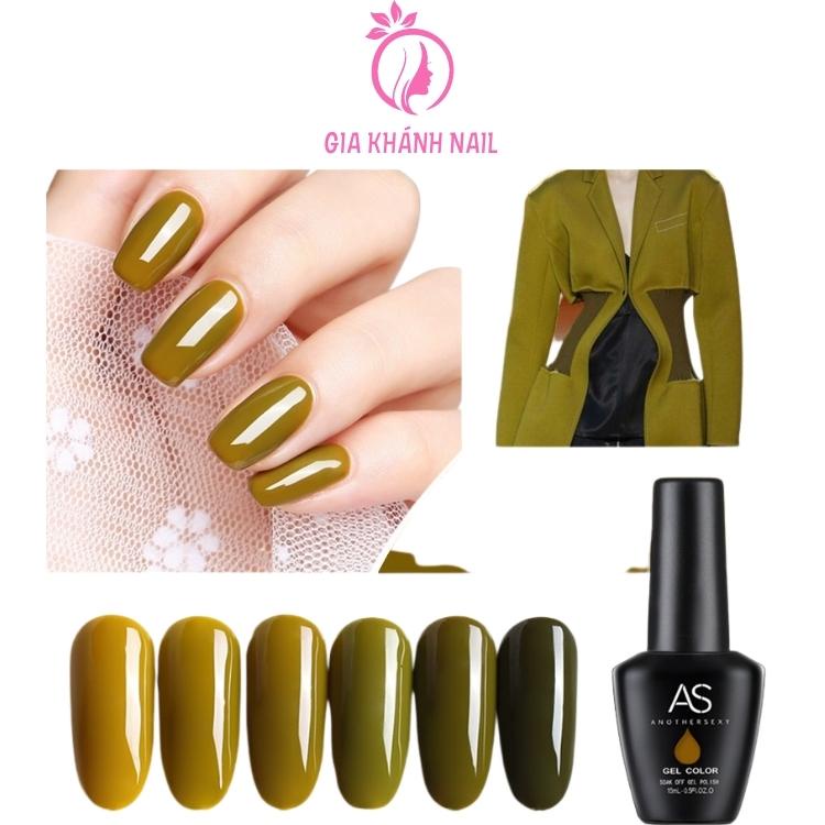 Sơn gel AS màu XANH LÚA-( mã QF)