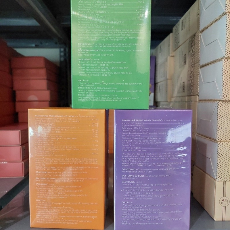 Thạch dinh dưỡng Organa Kids LACO,trẻ em ăn ngon, tăng đề kháng,tăng chiều cao, hỗ trợ tiêu hoá, hộp 20 gói