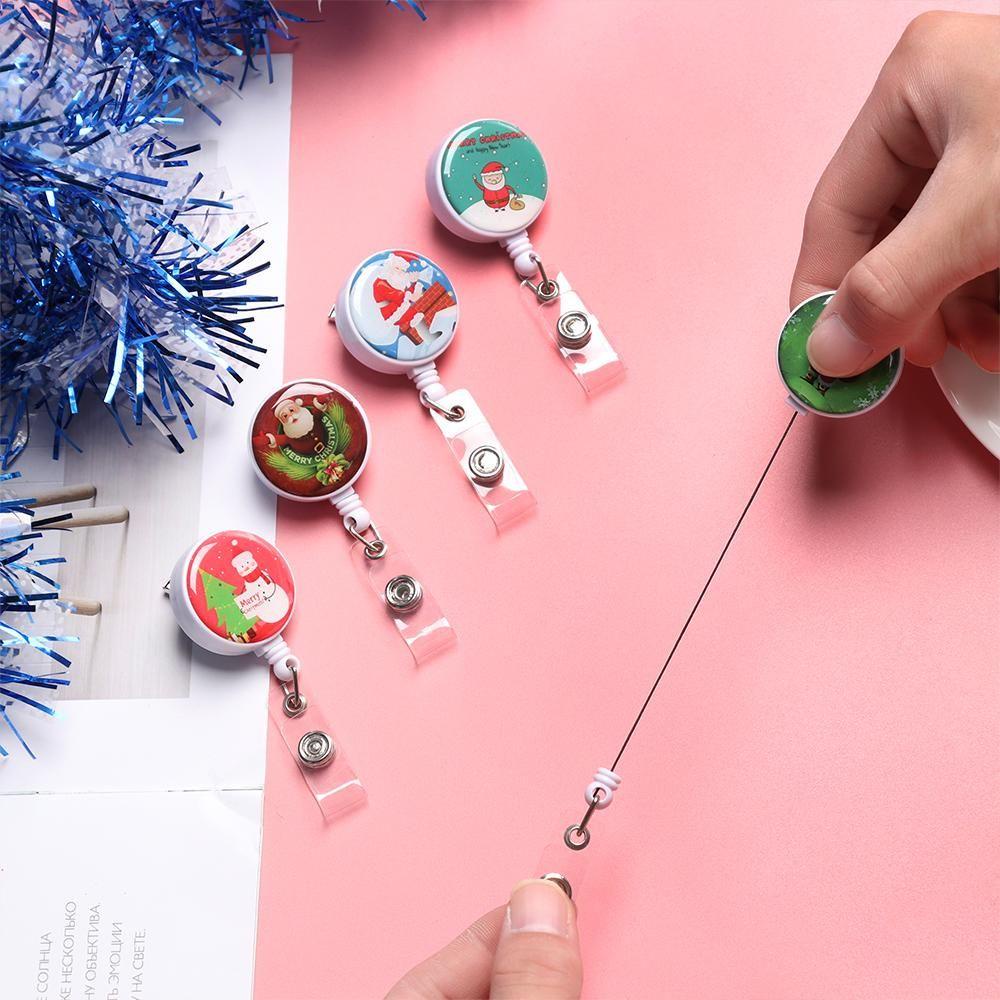 1 Dây Kẹp Thẻ Tên Chống Thất Lạc Màu Cầu Vồng