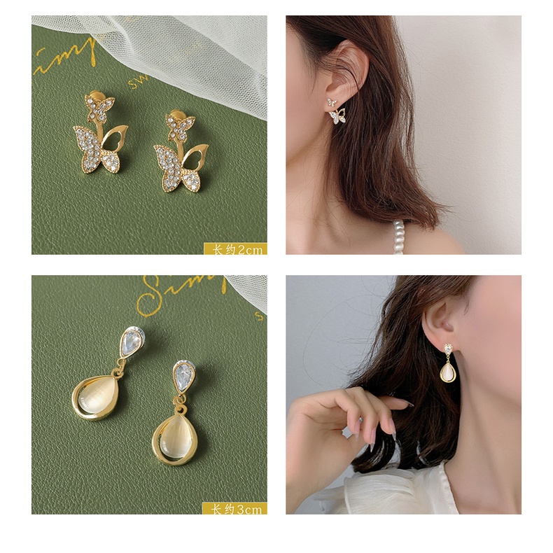 MOCHASHUKhuyên tai Mochashu thiết kế nhiều mẫu tùy chọn thời trang Hàn Quốc xinh xắn dễ thương