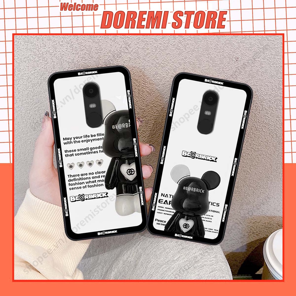 Ốp lưng Xiaomi Redmi Note 4/ Note 4x / Redmi 5 Plus phiên bản bear brick, drew house siêu đẹp Doremi Store