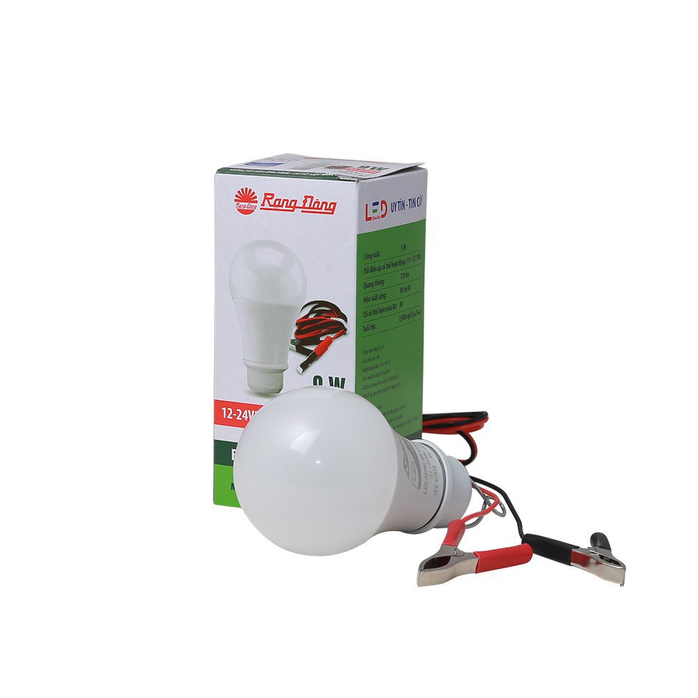 Bóng Đèn LED Kẹp Bình Ắc Quy 12V - 24VDC 12W / 9W / 7W Rạng Đông, ChipLED Samsung
