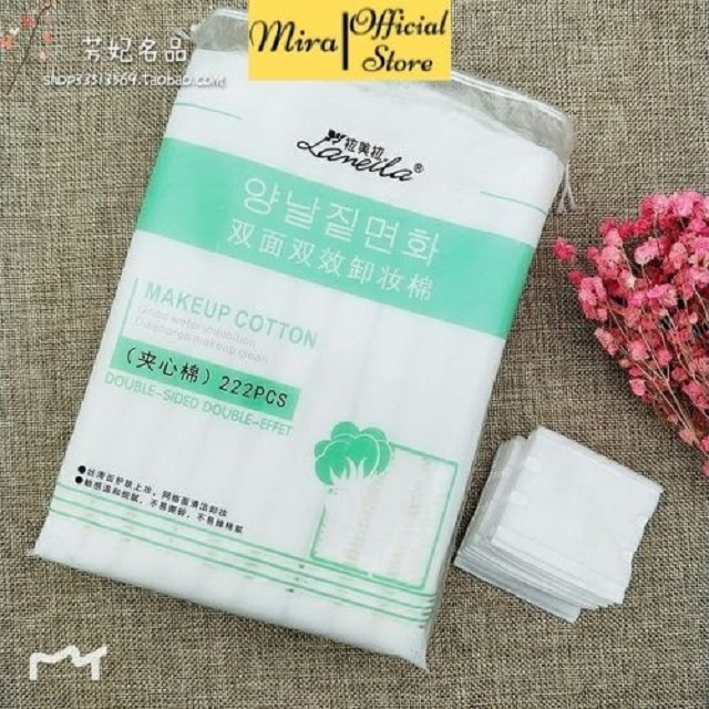Bông tẩy trang lameila 222 miếng tiện lợi