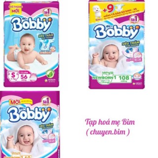 [CHÍNH HÃNG] Tã dán và miếng lót Bobby cho bé sơ sinh size Nb1-108, Nb2-60, S56