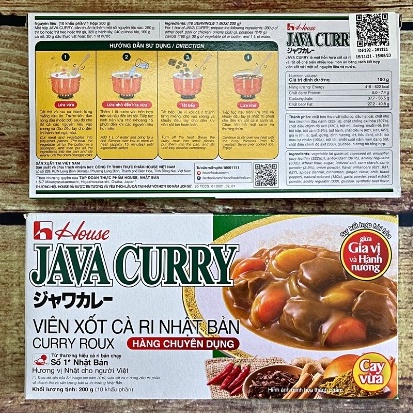 Viên sốt cà ri Nhật Bản Java Curry vị cay vừa phải {House VN} 200G