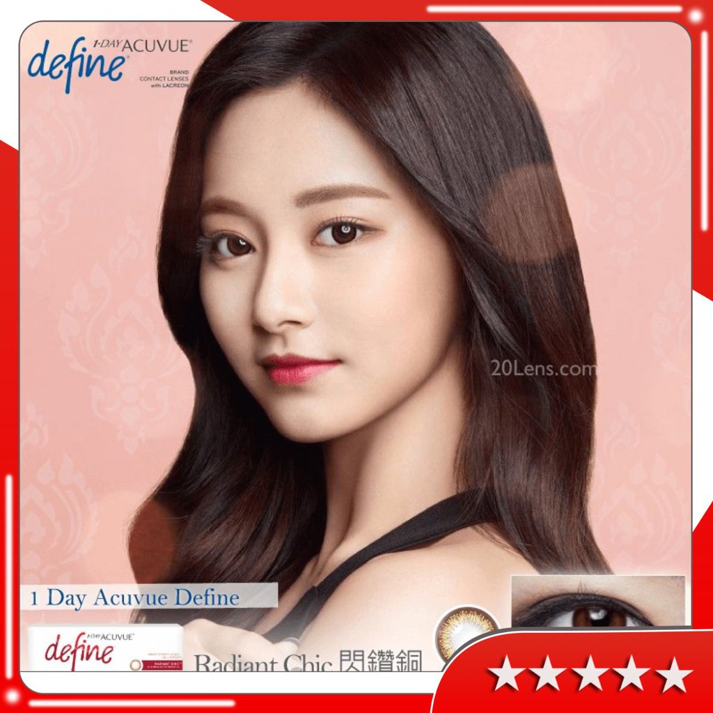 Kính áp tròng 1 ngày màu,lens cận cao cấp lens thời trang cao câp ACUVUE - Mỹ- Jhonson&Jhonson,