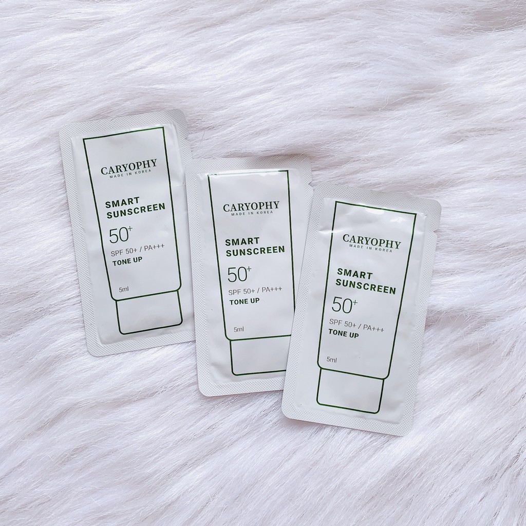 Sample Kem Body + Kem Chống Nắng Caryophy Smart Sunscreen Tone Up 5ml SPF50+/Pa+++