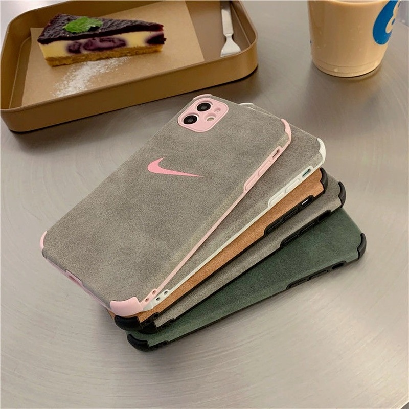 Ốp lưng iphone - ốp da lộn có in logo Nike 11/11pro/11promax/12/12pro/12promax/13/13pro/13promax
