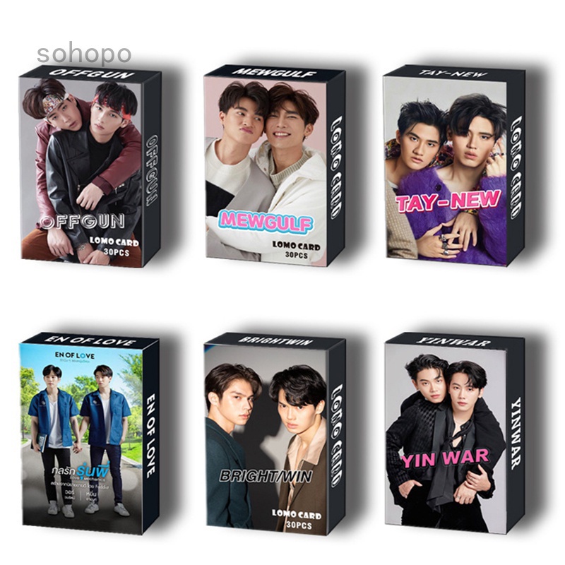 Set 30 tấm hình thẻ nhóm nhạc Win Mewgulf EN OF LOVE Taynew YINWAR OffGun Earthmix độc đáo