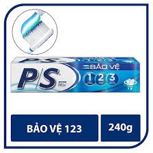 KEM ĐÁNH RĂNG PS - Bảo Vệ 123 (190g tặng hộp nhỏ PS Than hoạt tính 30g )