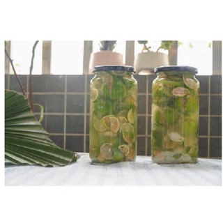 Hũ thủy tinh 1000ml nắp thiết đen