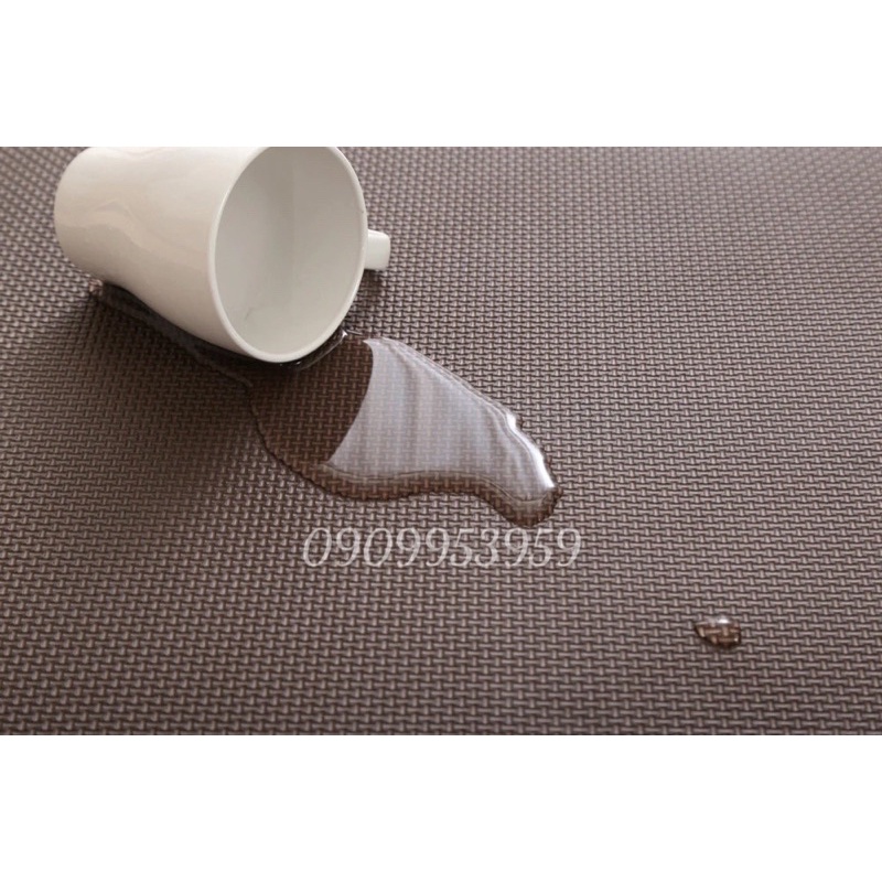 Set 20 thảm xốp lót sàn 30x30x1cm màu nâu , kem