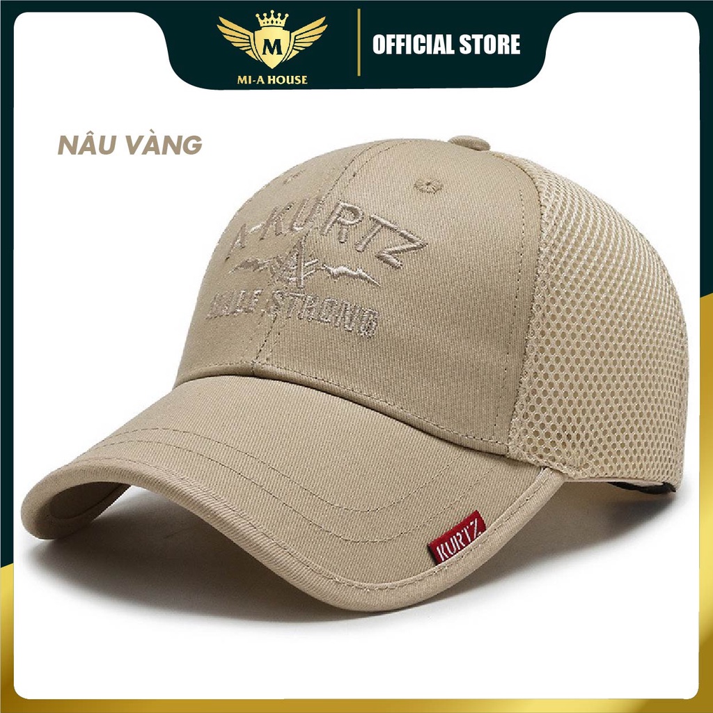 Mũ lưỡi trai Unisex A - KURTZ phối lưới, thoáng mát phù hợp cho nam nữ