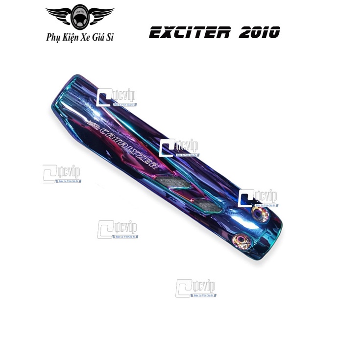 [Giá Siêu Rẻ] Ốp Che Pô Exciter 2010 Inox 304 Xi Titan 7 Màu (Hàng Cao Cấp) 4668