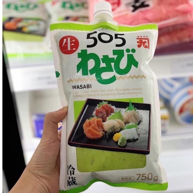 Wasabi 505 - Mù Tạt Tươi Nama Wasabi 750Gr - Dạng tuýp  -