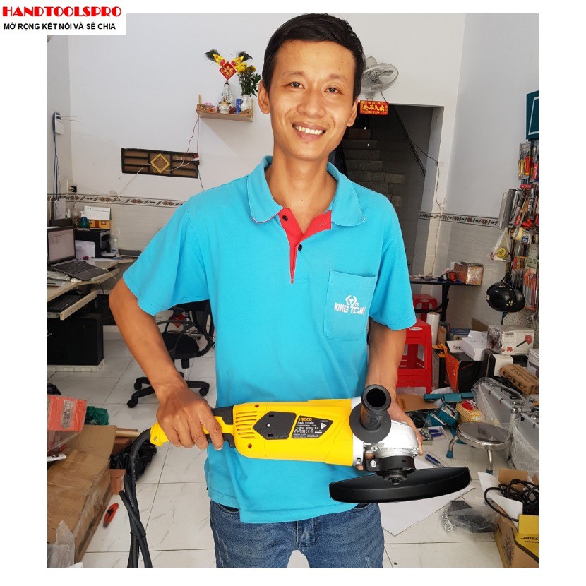 Máy mài góc cầm tay 2400W INGCO AG23508